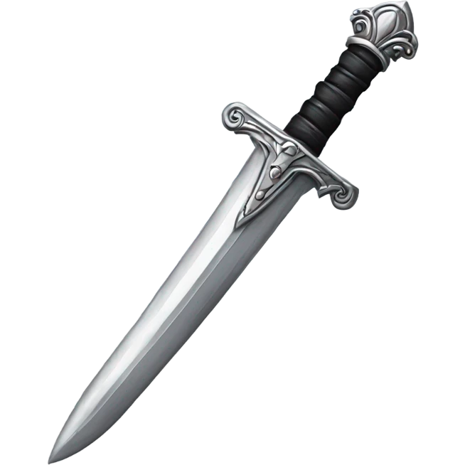 silver gothic dagger emoji