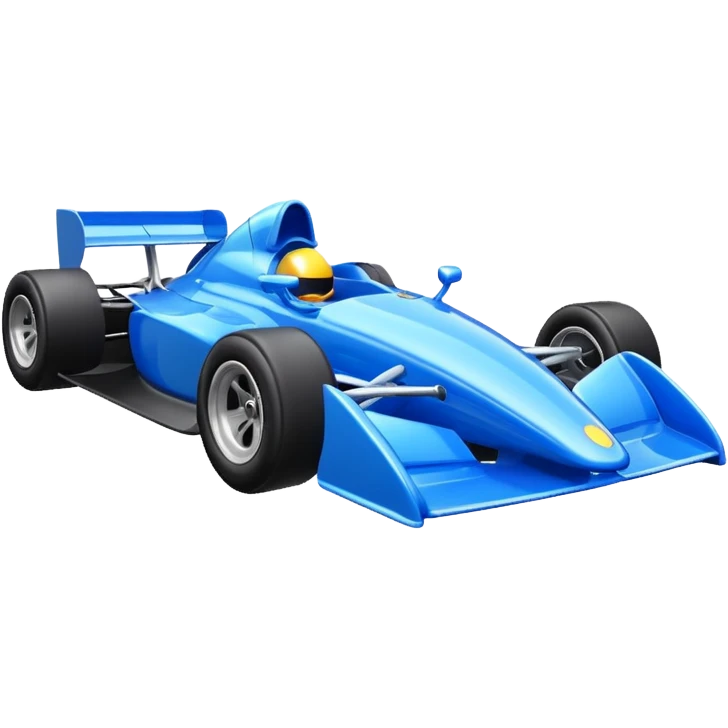 blue Formula car emoji