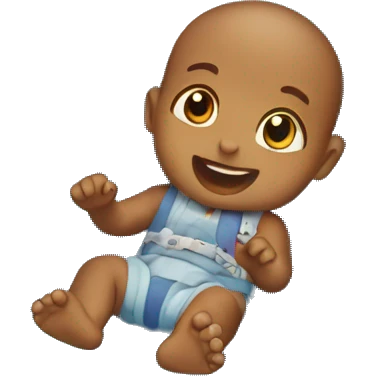 baby going down slide emoji