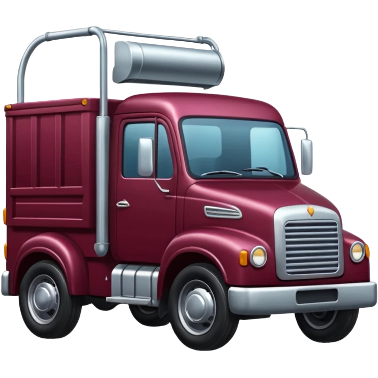 burgundy truck emoji