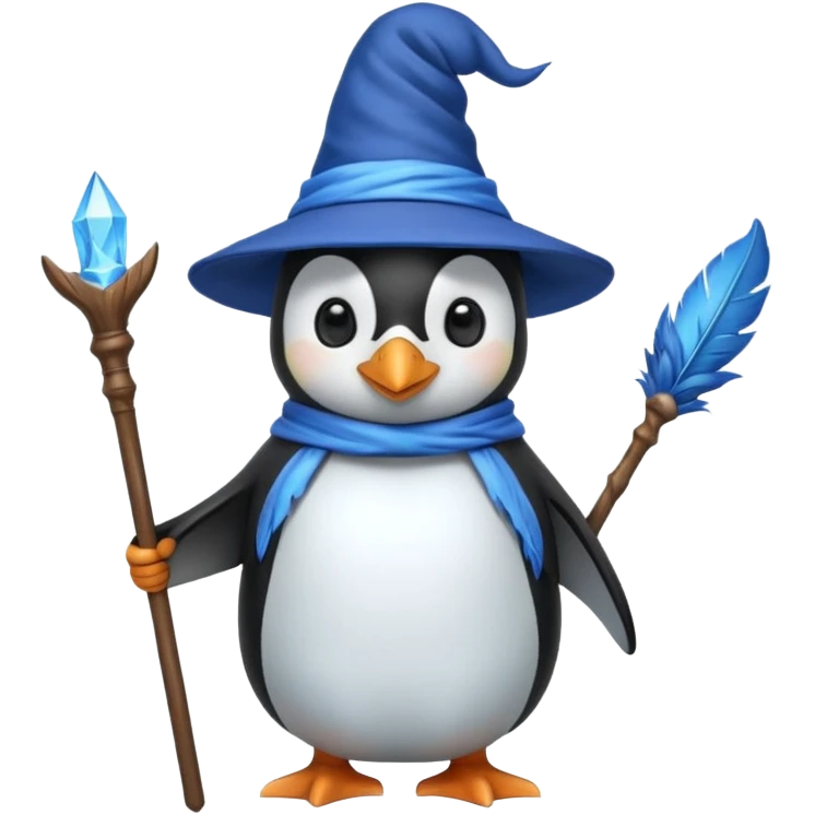 Penguin Wizard emoji