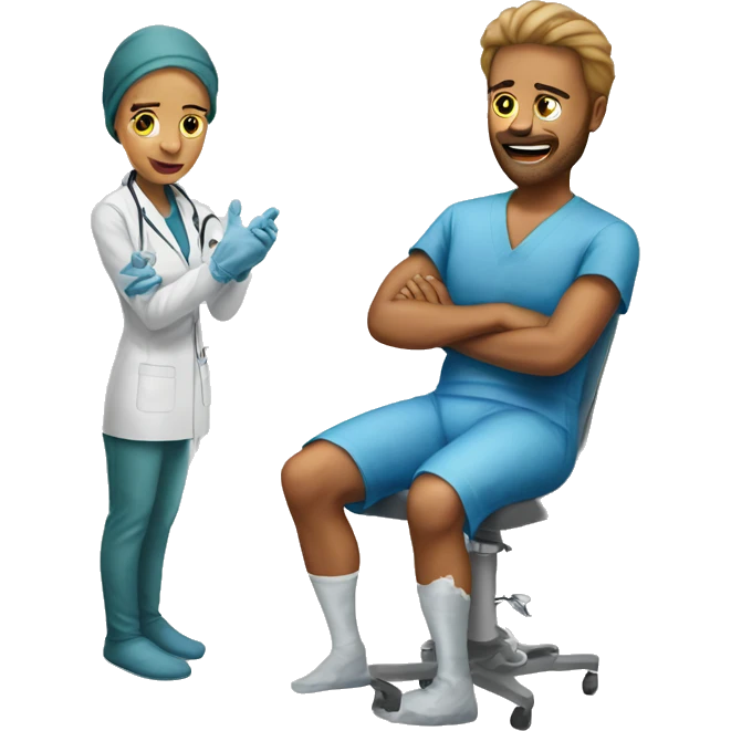 That feeling when knee surgery is  tomorrow emoji