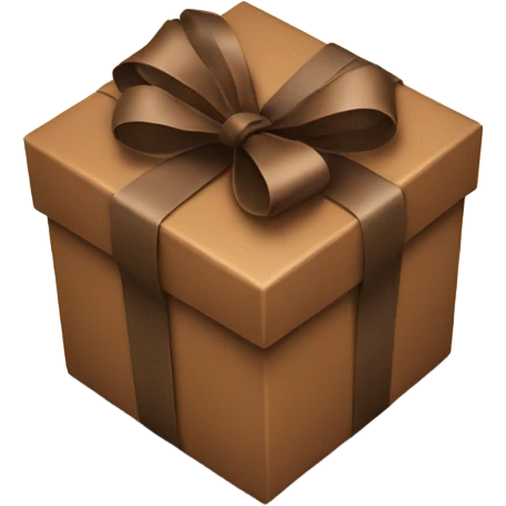 brown present emoji