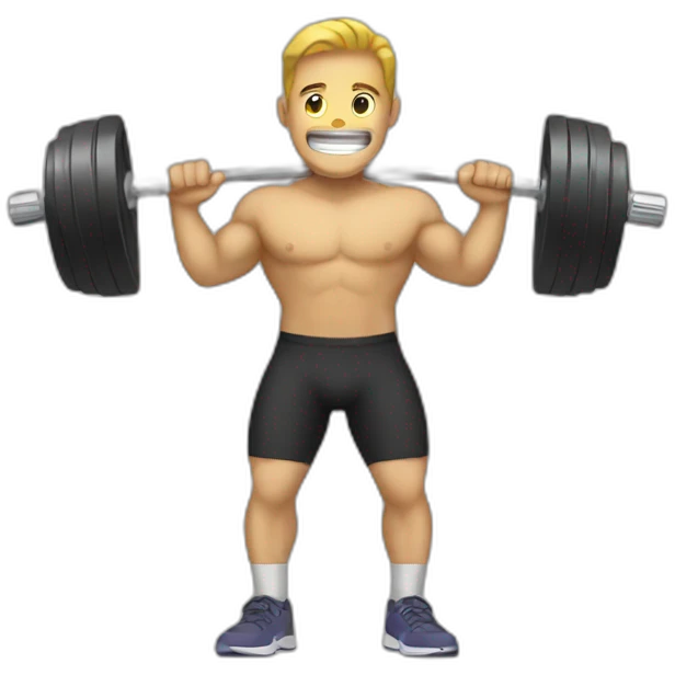 lifting weight emoji