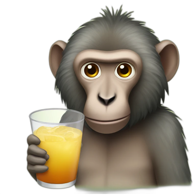 baboon drink emoji