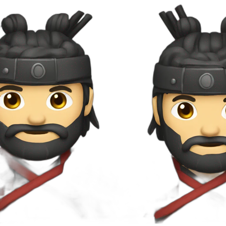 Samurai in atak emoji