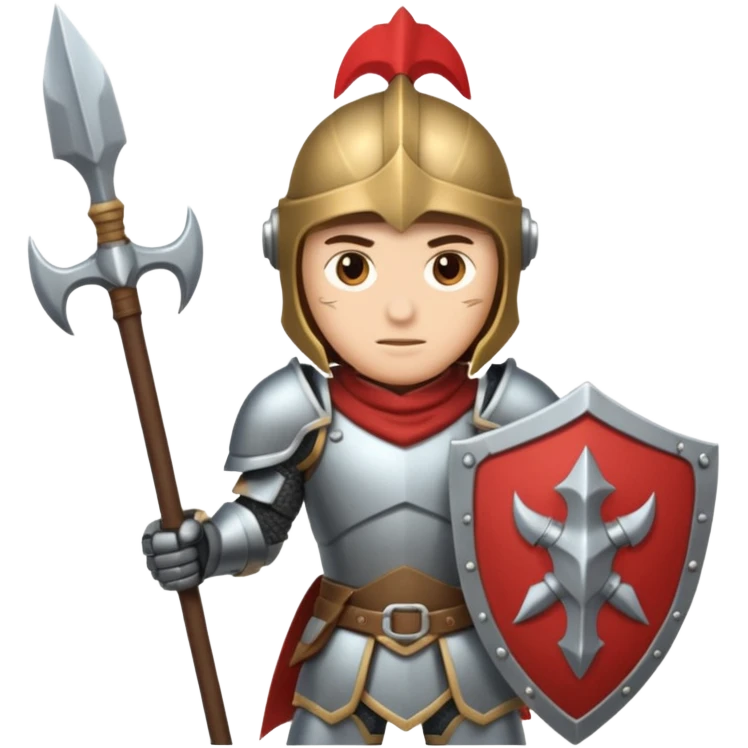 War + armor + halberd emoji