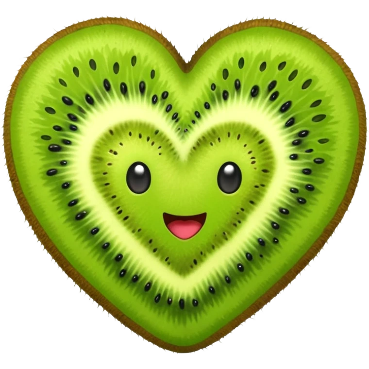 Kiwi heart emoji