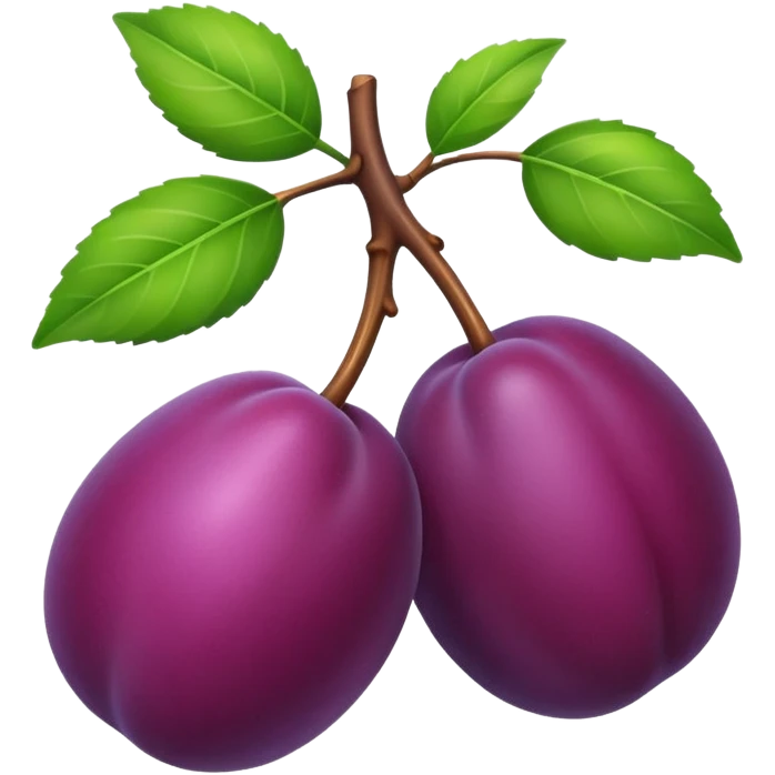 one small plum emoji