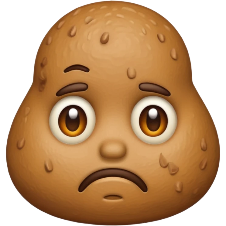 Sad face poop emoji emoji
