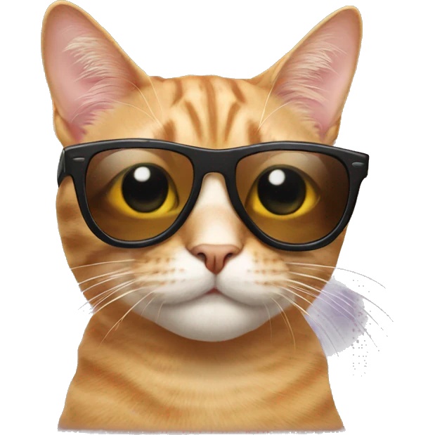Cat with sunglasses emoji