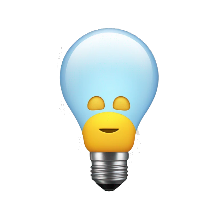 Emoji with a lightbulb over his head  emoji