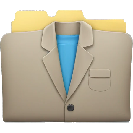 Folder with clothes emoji