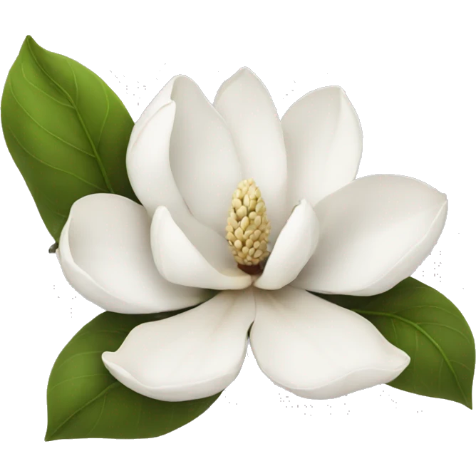 White magnolia  emoji