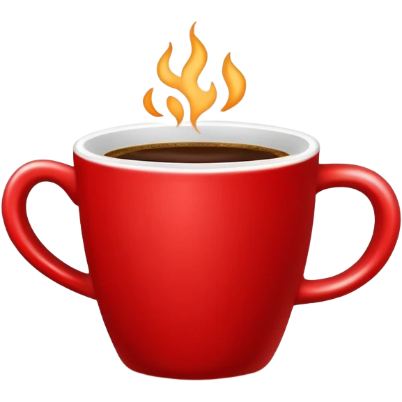 coffee in a red cup emoji