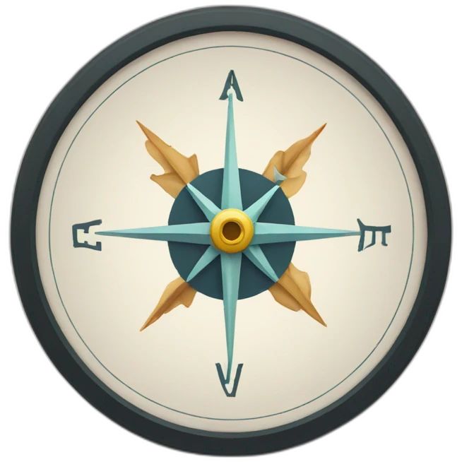Minimalistic Compass emoji