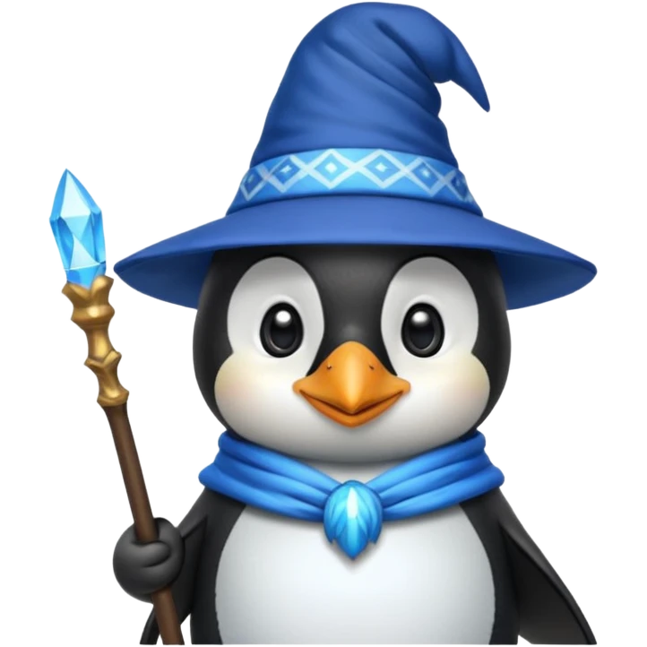 Penguin Wizard emoji