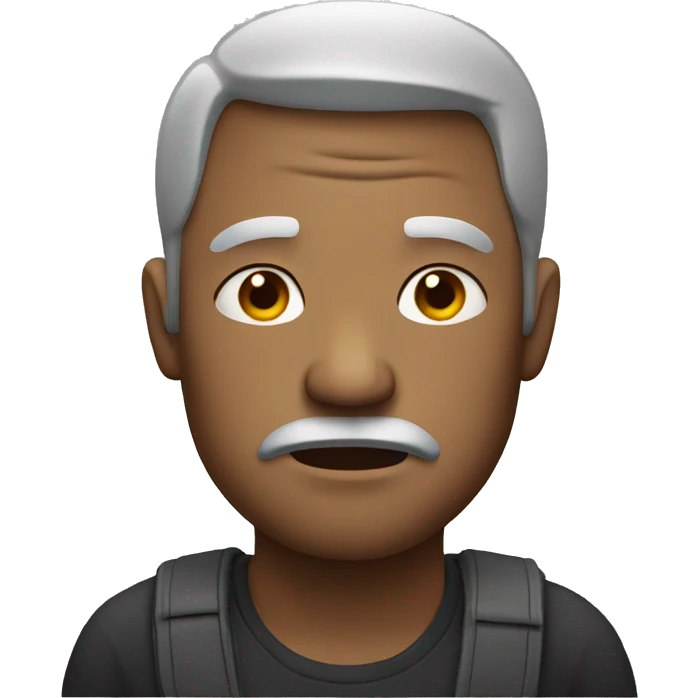 Man with annoyed face  emoji