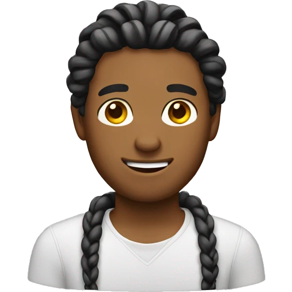 Guy with braids emoji