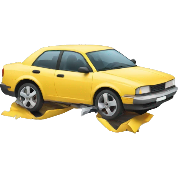 Broken car emoji