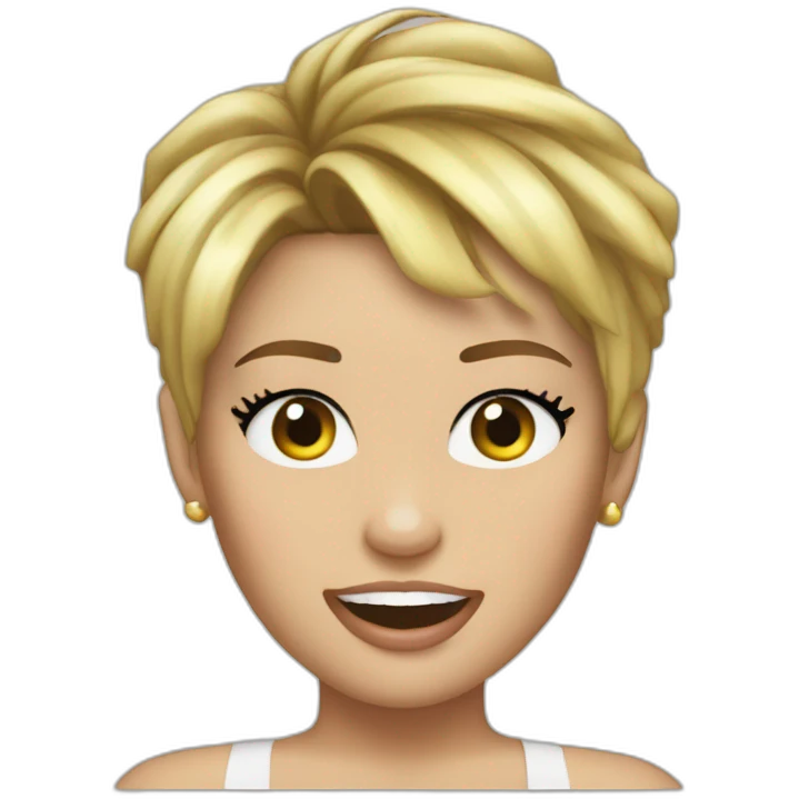Miley Cyrus blond emoji