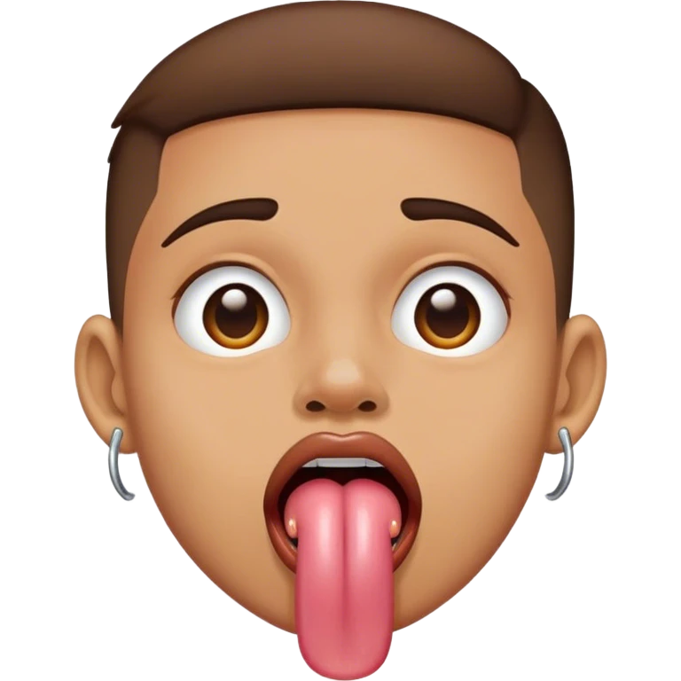Tongue piercing emoji