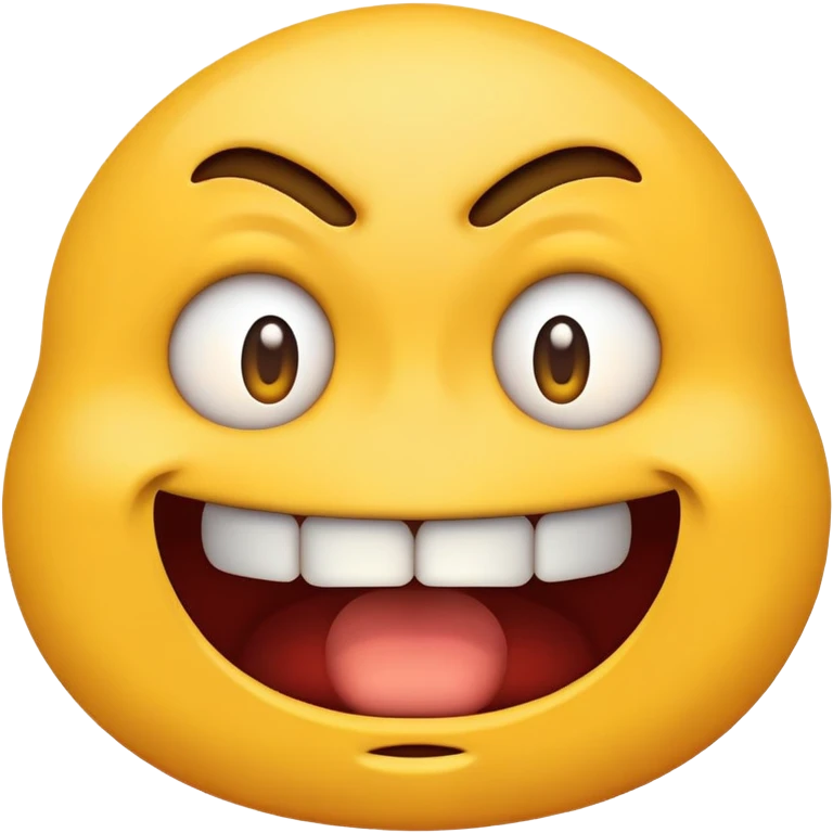 horrifically disgusted emoji with wide open mouth emoji