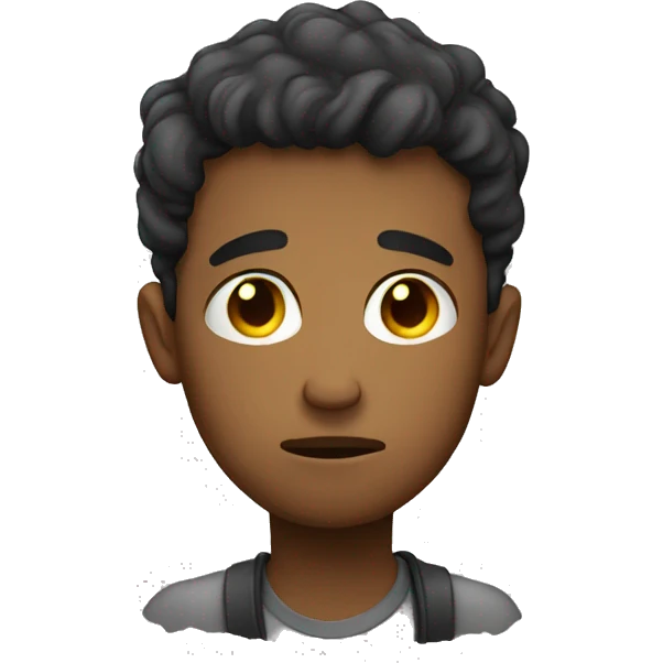 Sad young man emoji