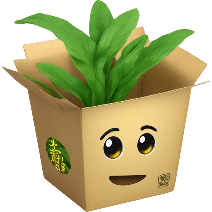 plants bloom in a Chinese noodle box


 emoji