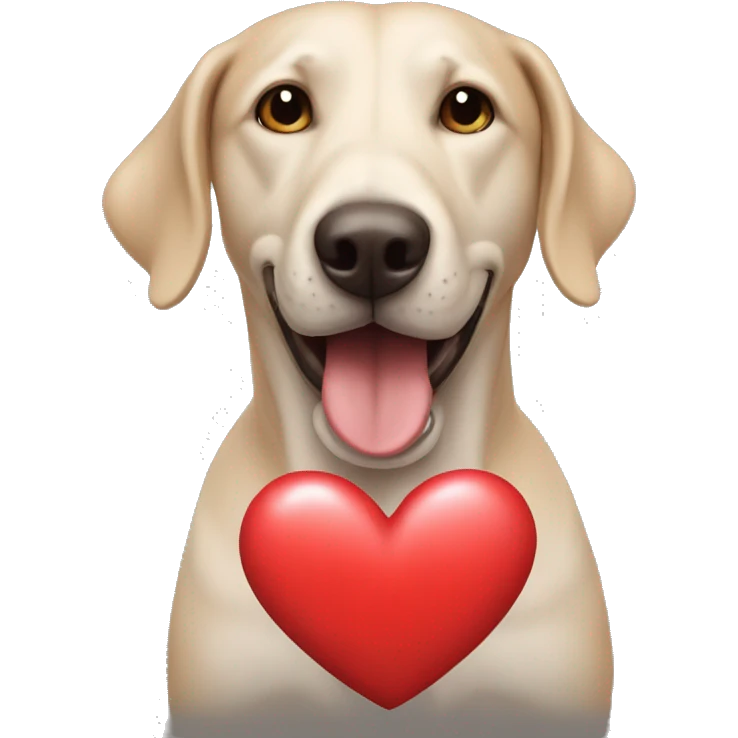 Perro con corazón  emoji