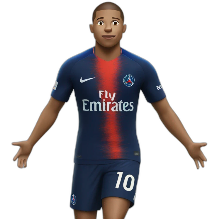 Mbappe qui boit emoji