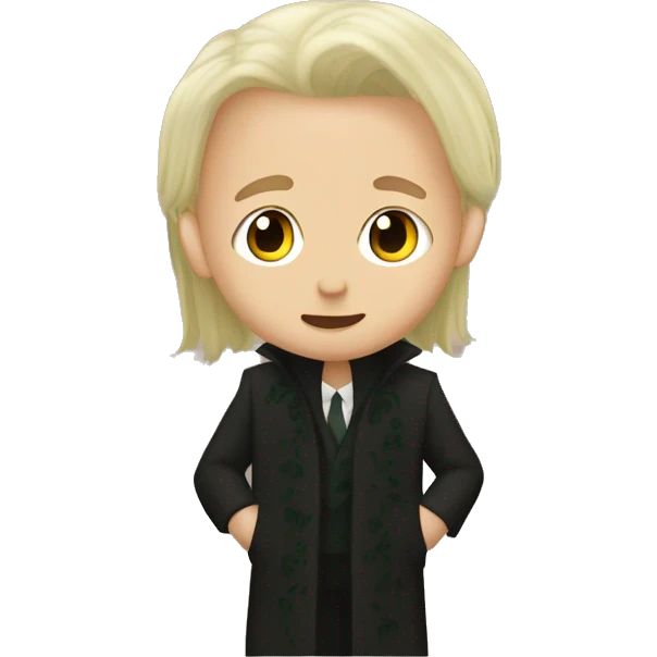 Draco Malfoy with kissing a brown hairly girl emoji