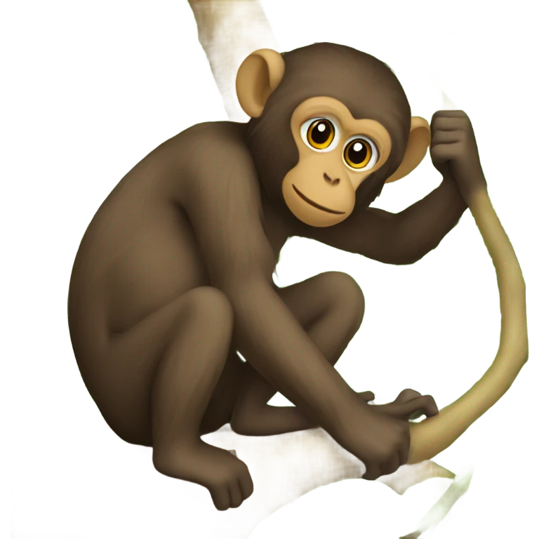 Monkey in the arbol emoji