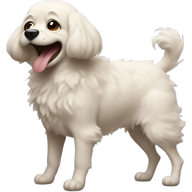 Farting weeny dog emoji