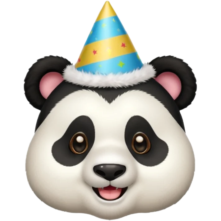 panda with party hatsw emoji