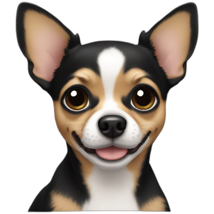 Chihuahua black emoji