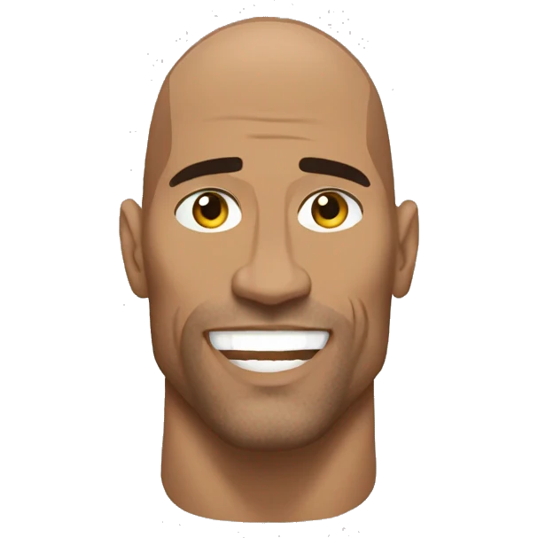 the rock show muscle emoji