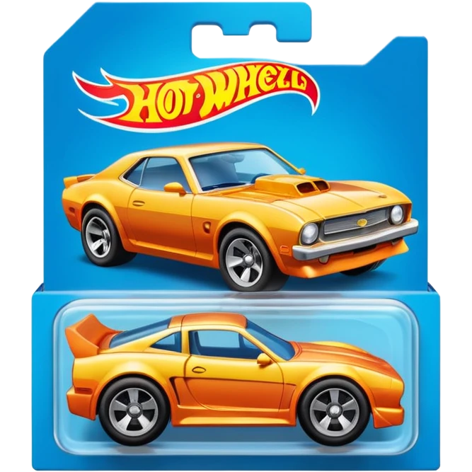 Hot Wheels car in package emoji