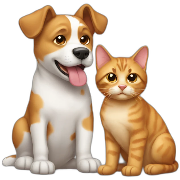 dog and cat emoji