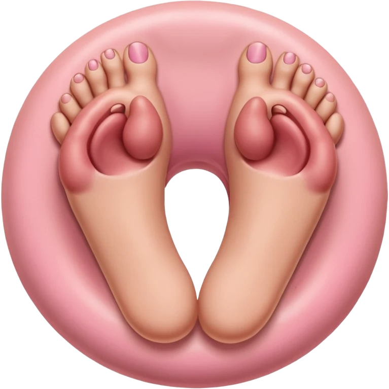 feet on a round body with a butthole and big weiner  emoji