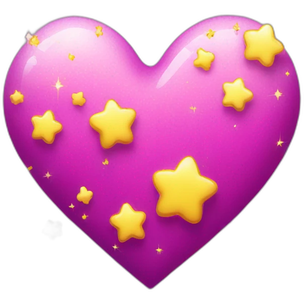 pink-and-purple-heart-with-yellow-sparkles emoji