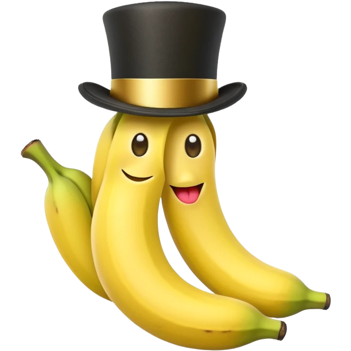 Banana in a top hat  emoji