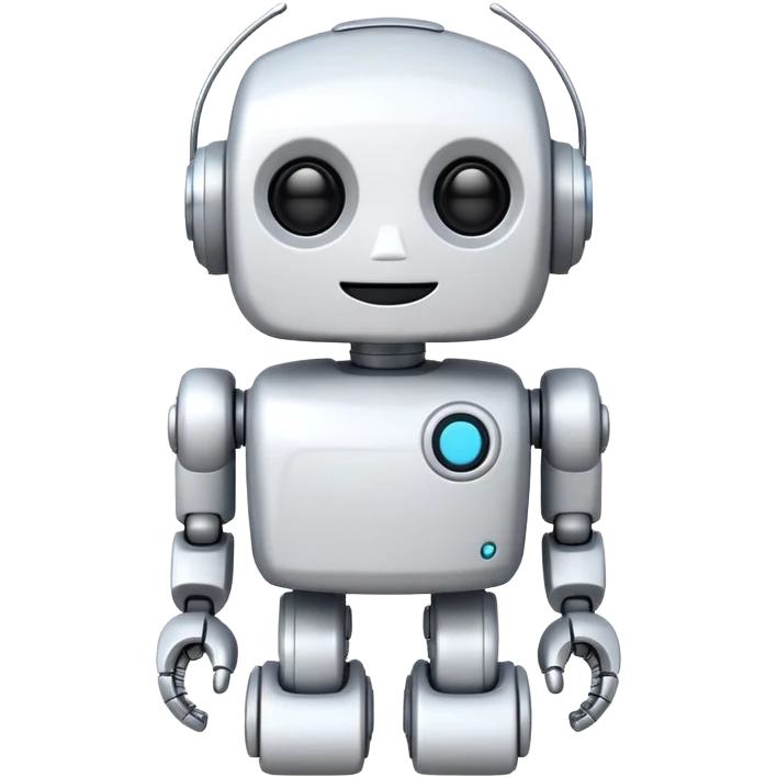 robot old cartoon simple toy white innocent funny adorable emoji