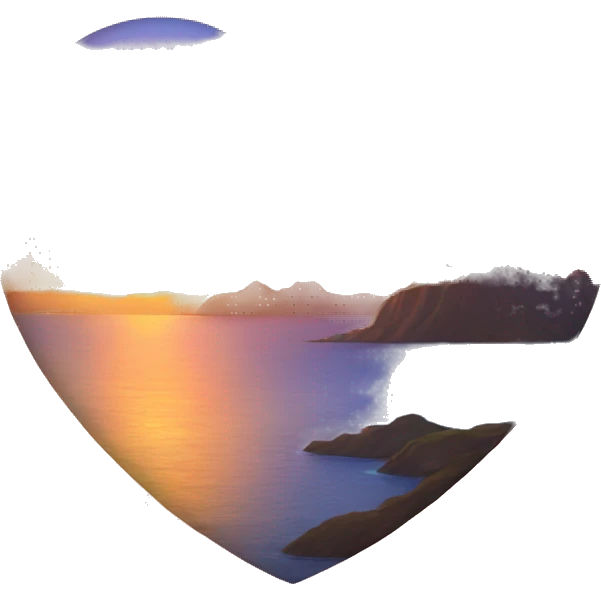heart with a sunset on it  emoji
