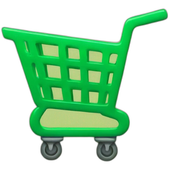green shopping cart emoji