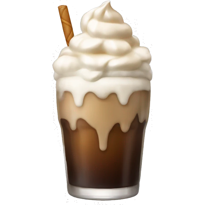 Root beer float emoji