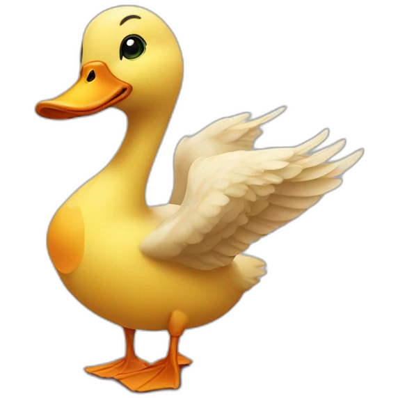 Duck in love emoji