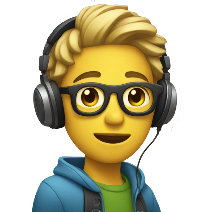 listening to music emoji