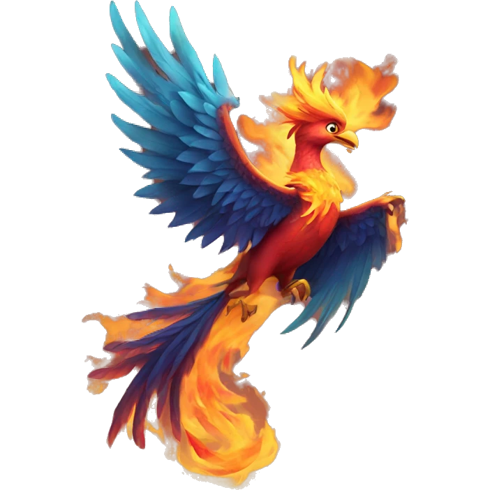 phoenix breathing fire emoji