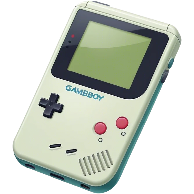 gameboy, simplified, flat color emoji
